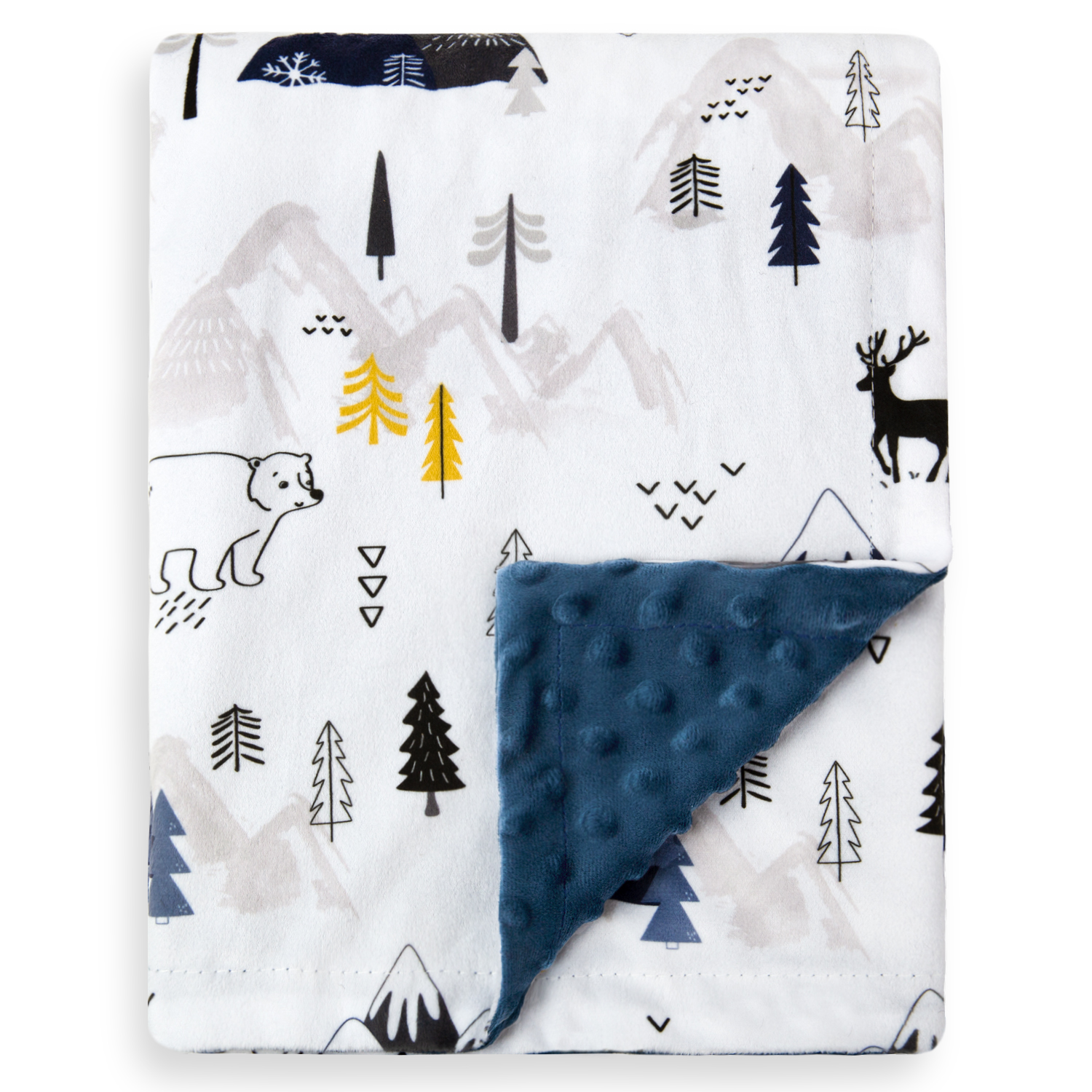 特撮 Handwoven Baby Blankets Unisex Baby Blanket for Boys Girls Printed Snow Mountain
