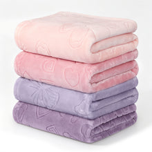 Boritar 4-Pack Baby Blanket for Girls Infant Newborn, 3D Flannel Fleece Crib Blanket, 30x40 Inch