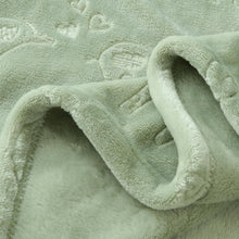 BORITAR Baby Blanket Elephant Animal for Boys Girls Ultra Soft Fleece Warm and Lightweight Blankets for Infant Toddler Newborn, 30x40 Inch, Green
