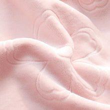 BORITAR Baby Blanket for Girls Ultra Soft Cozy Fleece Baby Blankets, Warm and Lightweight Toddler Blanket with Elegant Floral Printed for Bed Stroller Crib Travel, 30x40 Inch, Pink