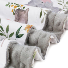 BORITAR Baby Blanket for Boys Girls Super Soft Double Layer Minky with Dotted Backing, Lovely Grey Elephant Animal Design Blanket for Toddler Newborn 30 x 40 Inch(75x100cm)