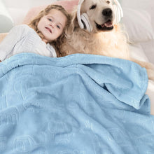 BORITAR Baby Blanket for Boys Girls Ultra Soft Fleece Warm and Lightweight Animal Blankets for Infant Toddler Newborn, 30x40 Inch, Blue