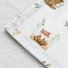 BORITAR Baby Blanket for Boys Girls Soft Plush Minky Fabric with Dotted Backing, Lovely Woodland Design Blanket for Toddler Newborn 30 x 40 Inch(75x100cm)