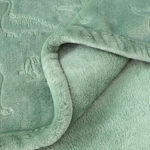 BORITAR Baby Blanket for Boys Girls, Ultra Soft Warm 3D Animal Print Blanket for Newborn Infant Toddler, Fleece Fluffy Blanket for Crib, Stroller (30x40 Inches, Sage Green)