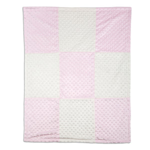 Baby Minky Blanket (Pink Dotted)