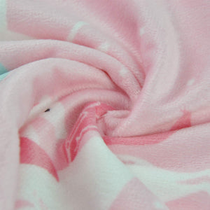 Baby Minky Blanket (Pink Unicorn)