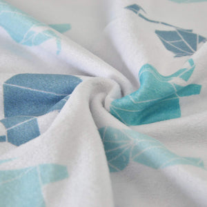 Baby Minky Blanket (Blue Animals)