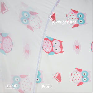 Crib Sheets Soft Stretchy Jersey Knit Pink Owl&Dot